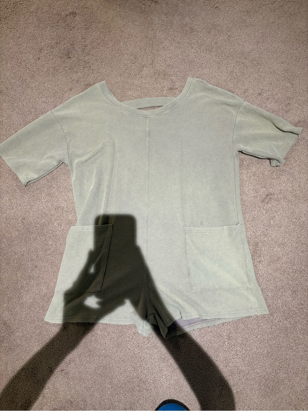 SHEIn tan t shirt romper size xs